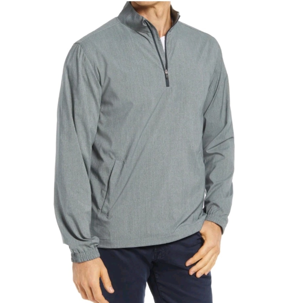 Southern Tide‎ Quarter Zip Performance Pullover Men's XL Gunmetal Heathered